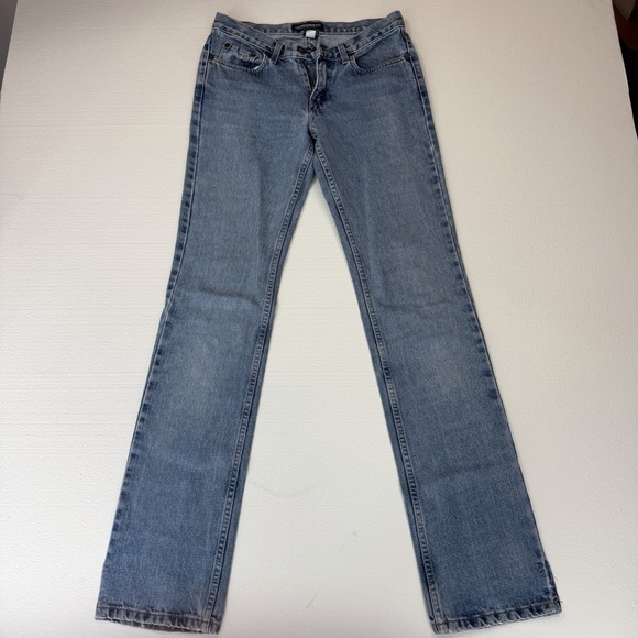 London Jean Denim - Vintage 90s London Jean Straight Leg Cotton Blue Denim Jeans Size 4 Normcore Y2K